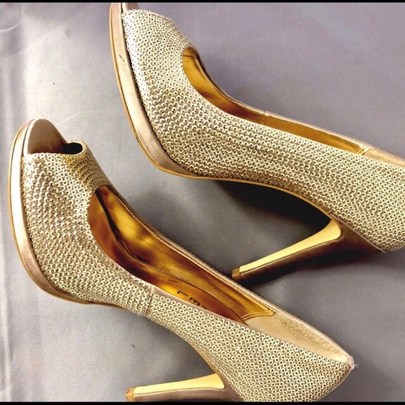 MICHAEL Michael Kors Shoes - MICHAEL KORS Gold Heels